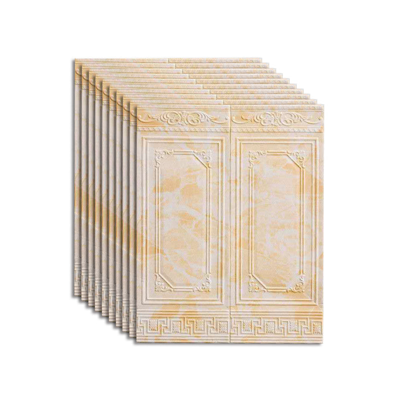 Lisslune | Wall Panel 3D embossed Peel and Stick waterproof back panels for living room