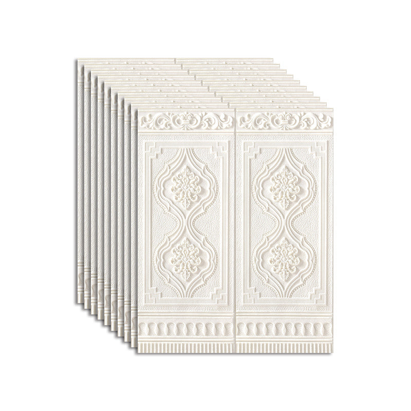 Lisslune | Wall Panel 3D embossed Peel and Stick waterproof back panels for living room