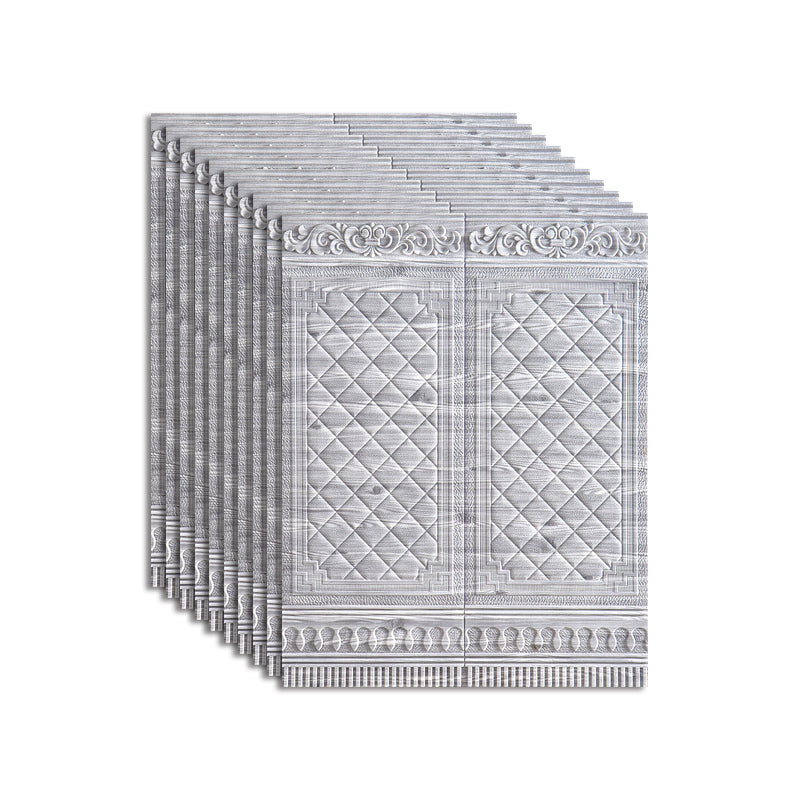 Lisslune | Wall Panel 3D embossed Peel and Stick waterproof back panels for living room