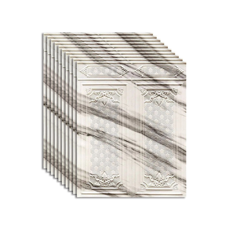 Lisslune | Wall Panel 3D embossed Peel and Stick waterproof back panels for living room