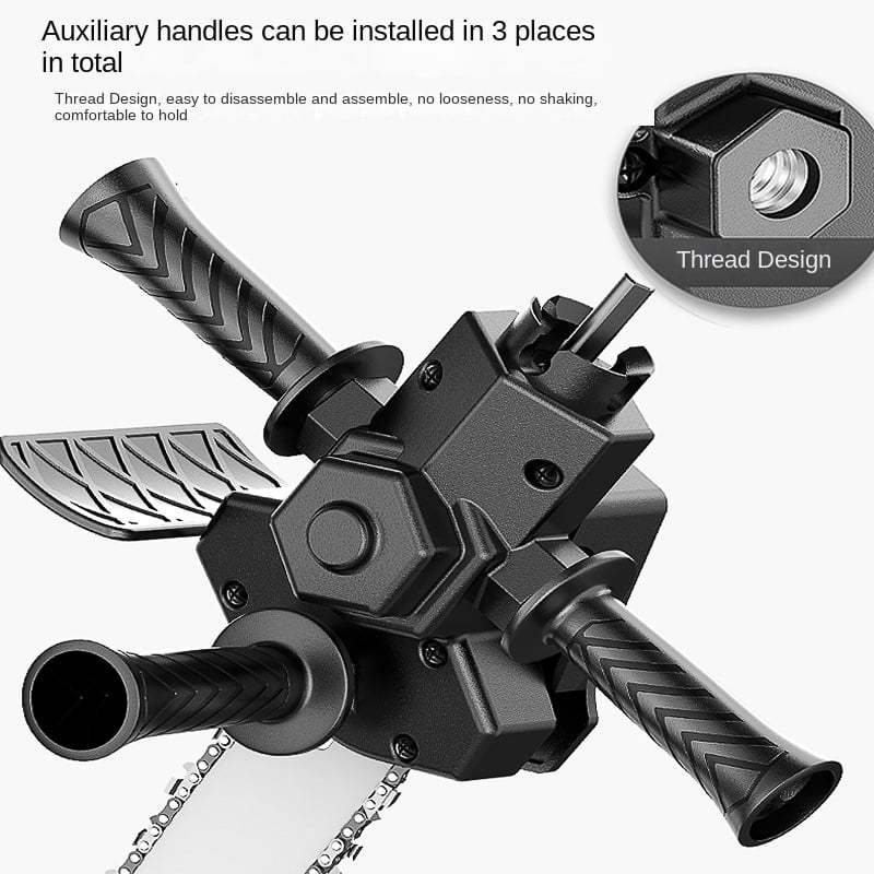 Lisslune | ELECTRIC DRILL MODIFIED TO ELECTRIC CHAINSAW DRILL ATTACHMENT