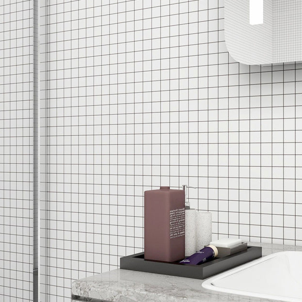 Lisslune | PVC waterproof mosaic tile for bathroom splash protection scratch-resistant