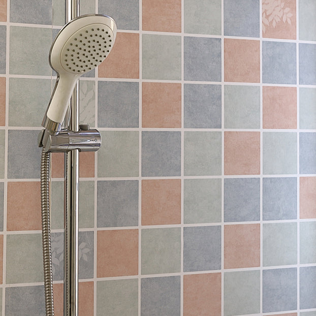 Lisslune | PVC waterproof mosaic tile for bathroom splash protection scratch-resistant