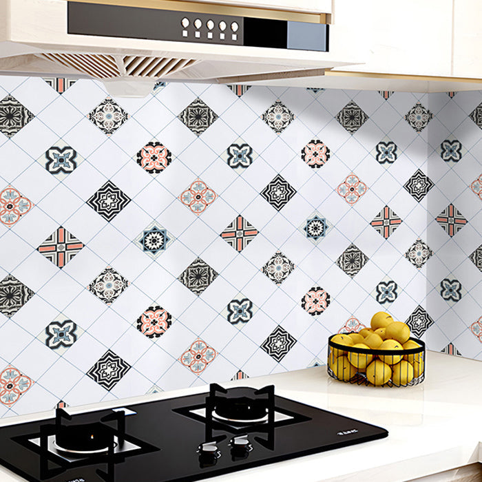 Lisslune | Modern waterproof PVC mosaic tile for kitchen backsplash scratch-resistant