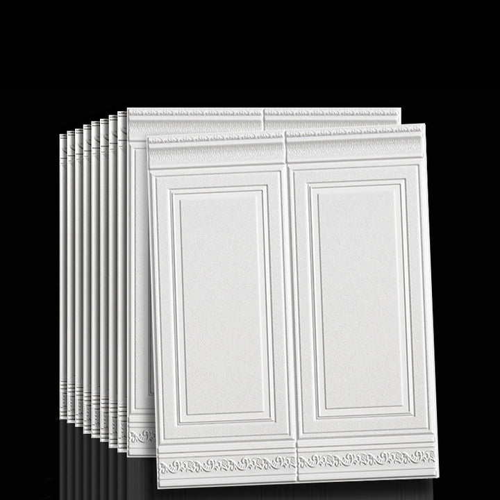 Lisslune | Contemporary waterproof 3D wall panel veneer for peeling and sticking for interior walls