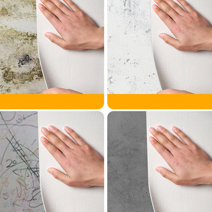 Lisslune | Modern Splash Protection Panels Single Color Removable and Adhesive Waterproof Wall Covering
