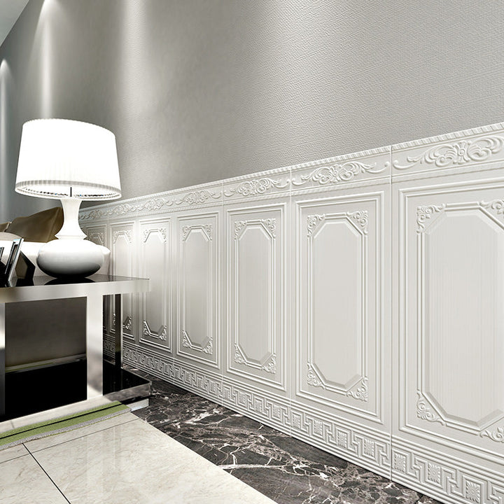 Lisslune | Glam Scratch Resistance Wainscoting 3D Peel and Stick Interior Wall Panel
