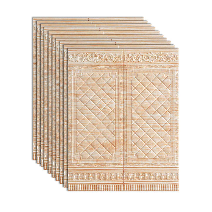Lisslune | Glam Scratch Resistance Wainscoting 3D Peel and Stick Interior Wall Panel