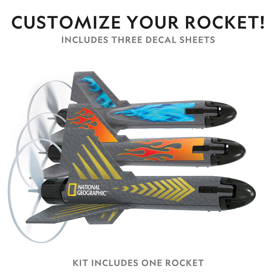 Lisslune | National Geographic Rocket Launcher for Kids-space toy gift for boys and girls
