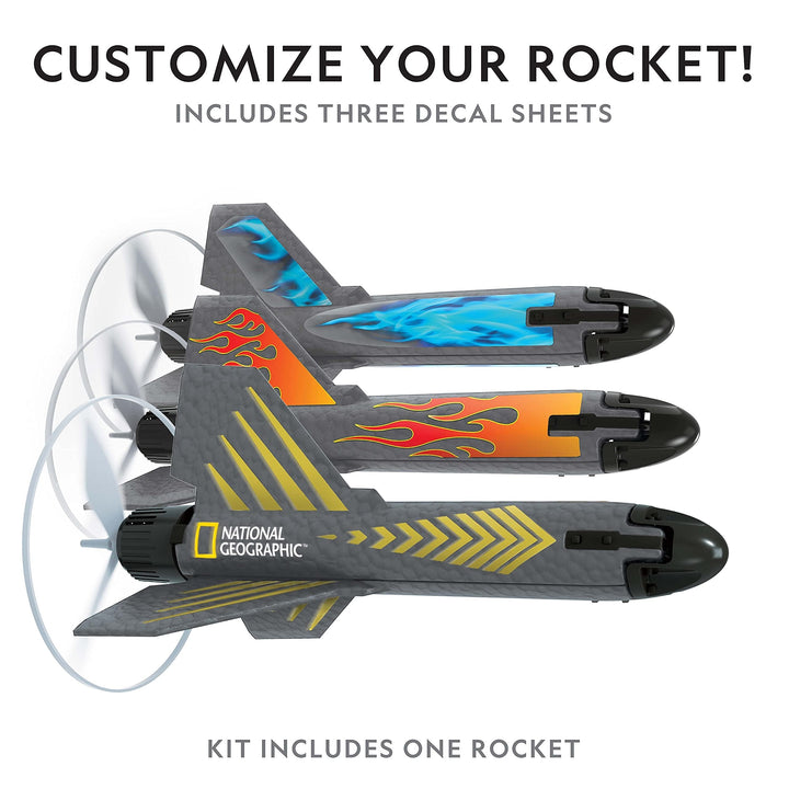 Lisslune | National Geographic Rocket Launcher for Kids-space toy gift for boys and girls