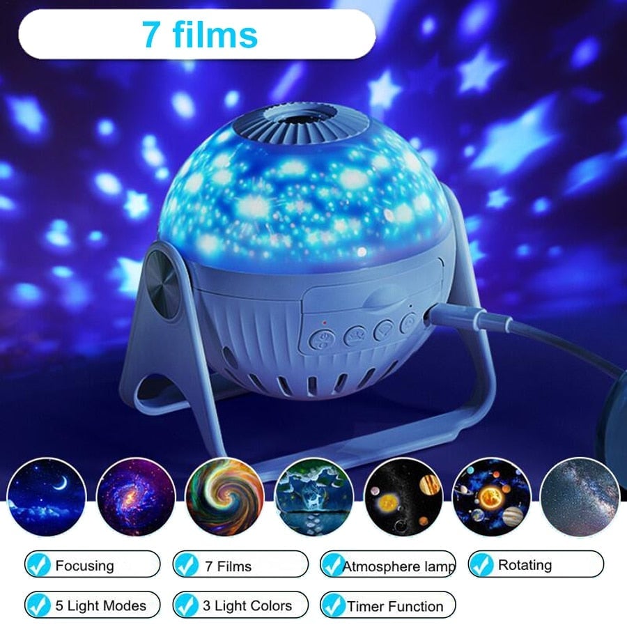Lisslune | 7 In 1 Star Galaxy Projector