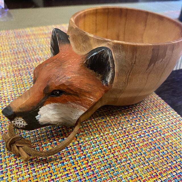 Lisslune | Hand Carved Wooden Mug
