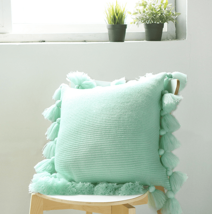 Rynx Bohemian Knit Pastel Color Pillowcase