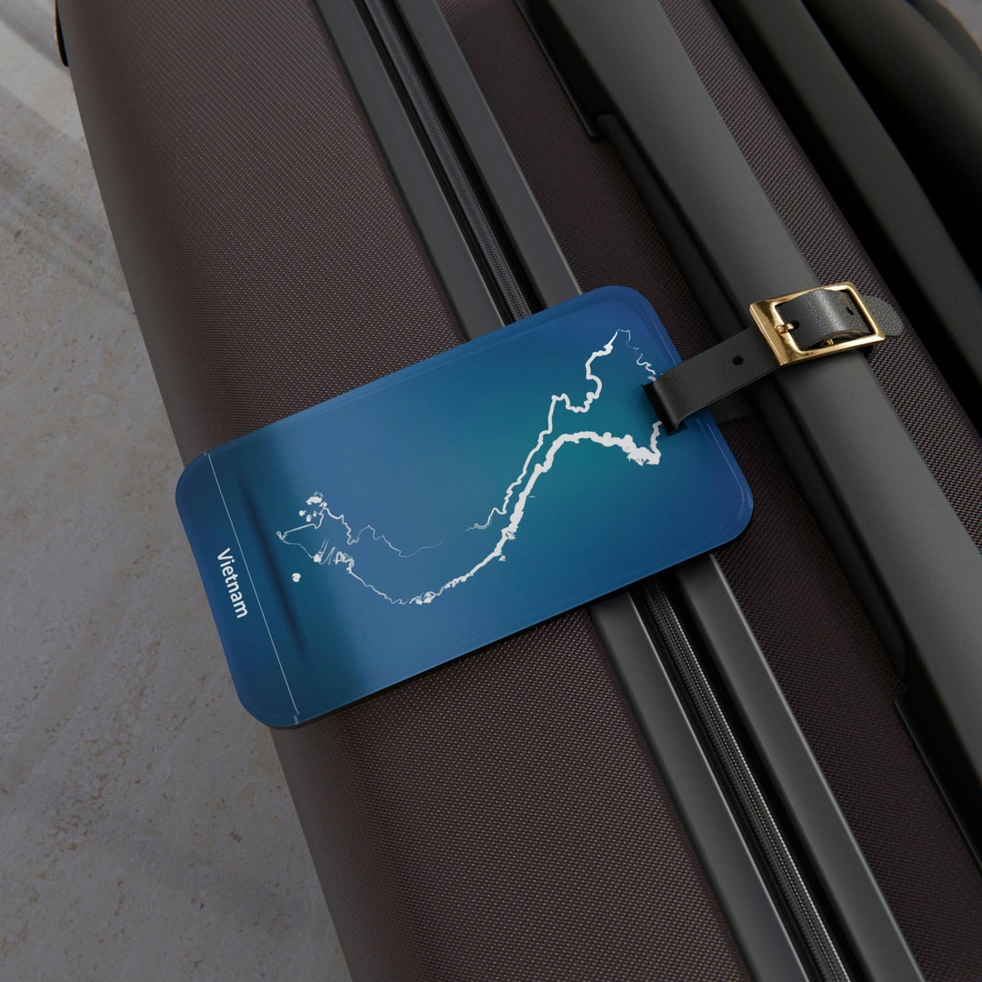 Lisslune | Stylish Acrylic Luggage Tag Set with Custom Leather Strap for Travel Enthusiasts