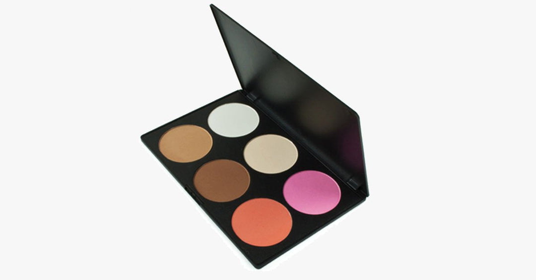 Lisslune | Pink and Peach 6 Color Blush Palette