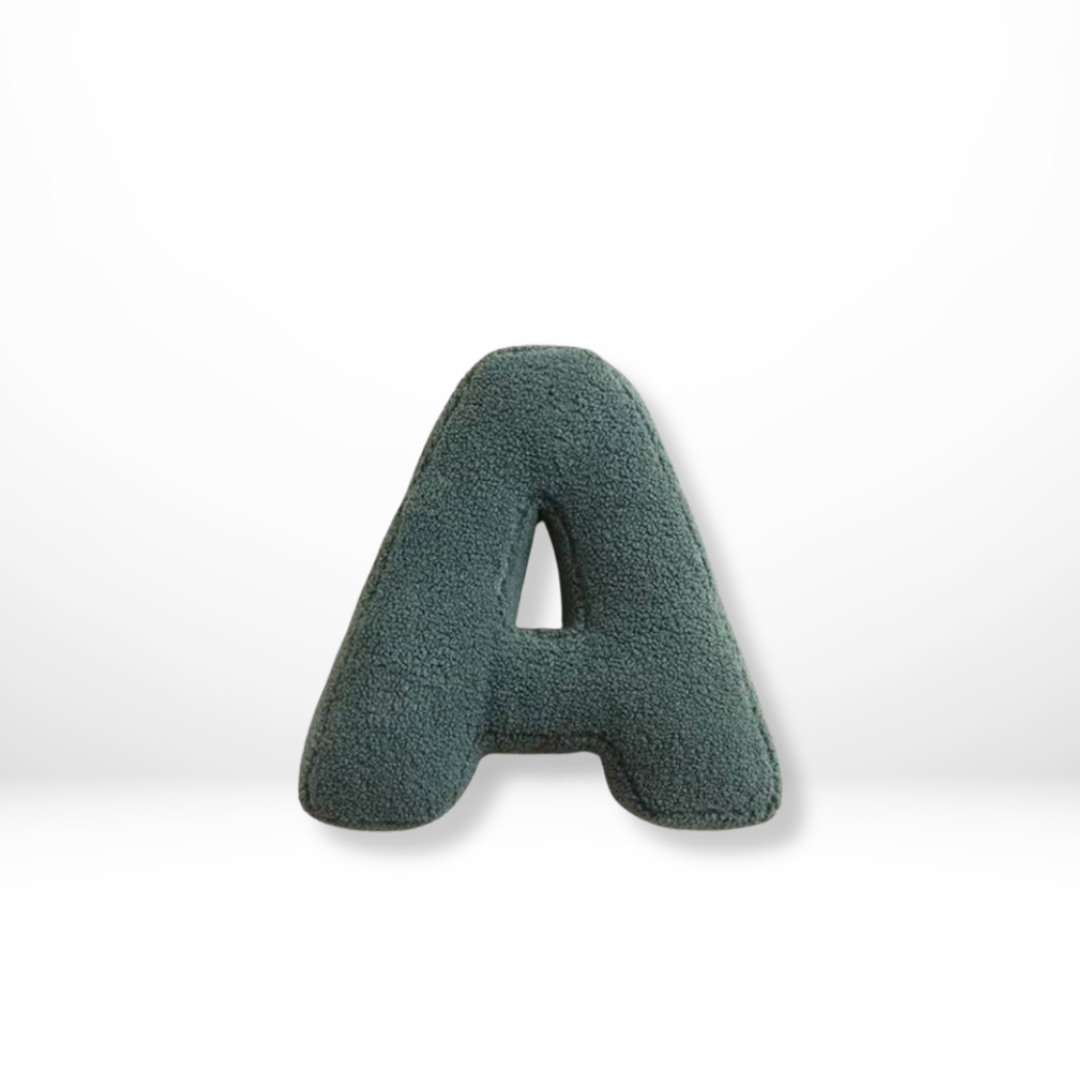 Lisslune | Alphabet Cushion Velura – Soft Velvet Decorative Cushion in Every Letter of the Alphabet