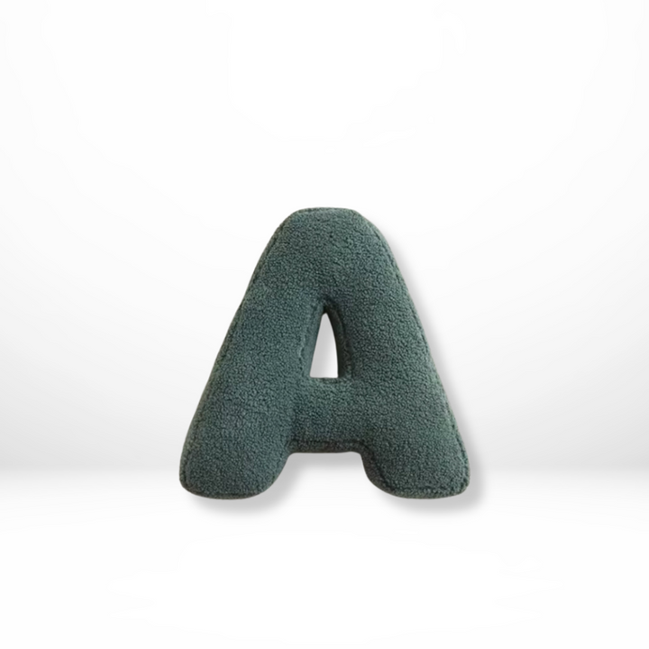 Lisslune | Alphabet Cushion Velura – Soft Velvet Decorative Cushion in Every Letter of the Alphabet