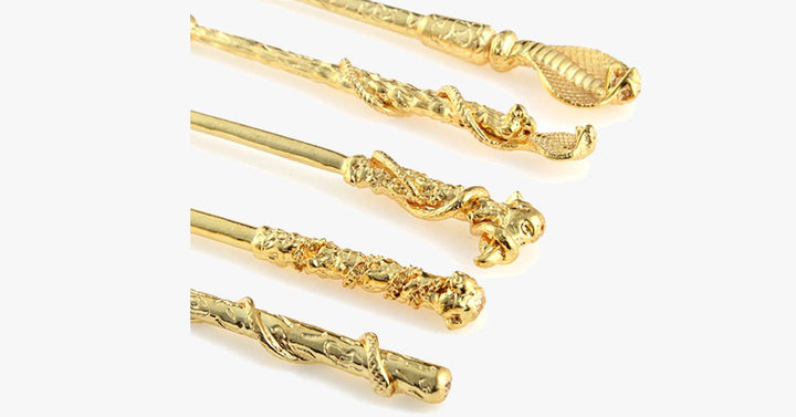 Lisslune | Gold-coated Magic Brush Set with 5 gold-coated eyeshadow brushes - Works wonders on your eyes!