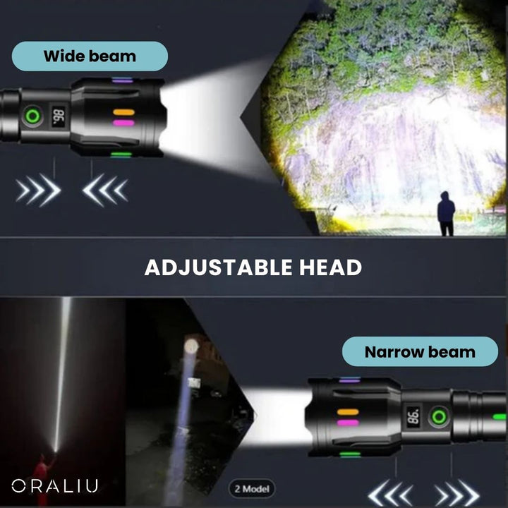 Lisslune | Military-Grade LED Flashlight – Rechargeable – 9000 Lumens
