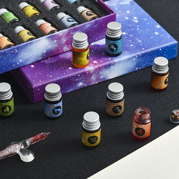 Lisslune | Calligraphy Glass Dip Pen Ink Set