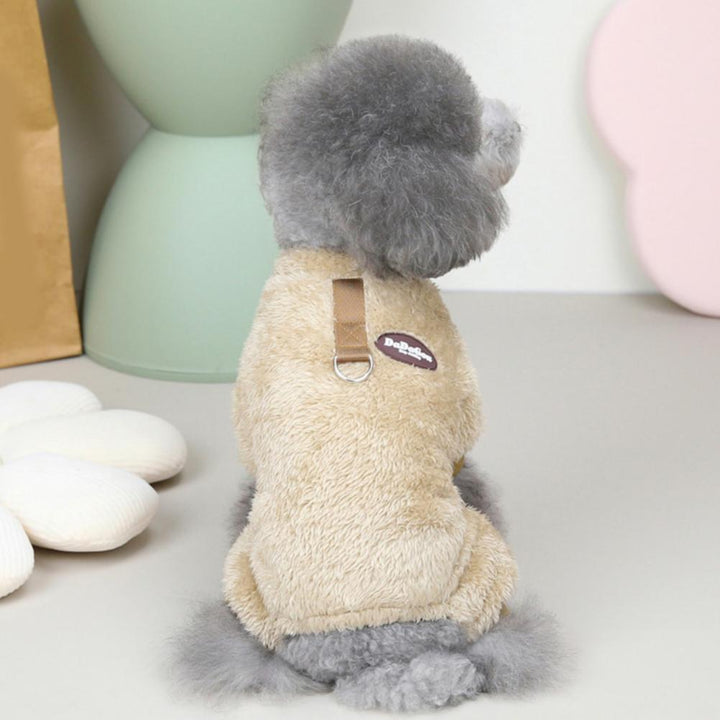 Lisslune | Fleece Pet Elastic Jumpsuit with Pull Ring