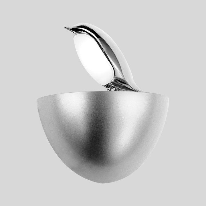Skørter | Silver/Gold Birdie Wall Lamp Children Aluminum LED Wall Lamp Light Fixture with Quarter Sphere Stand