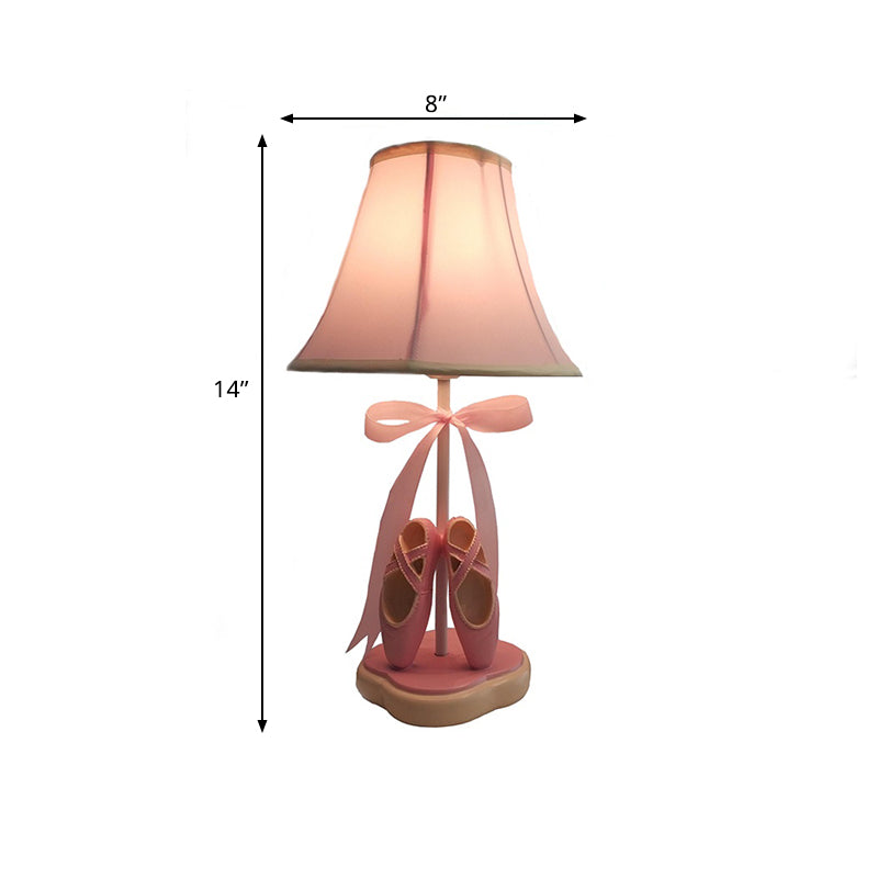 Lisslune | BalletBloom – Pink children's bedside lamp with ribbon charm