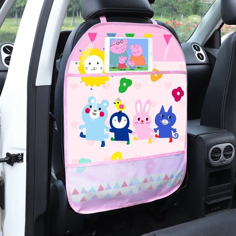 Lisslune | Cartoon Car Seat Back Holder with Storage Organizer