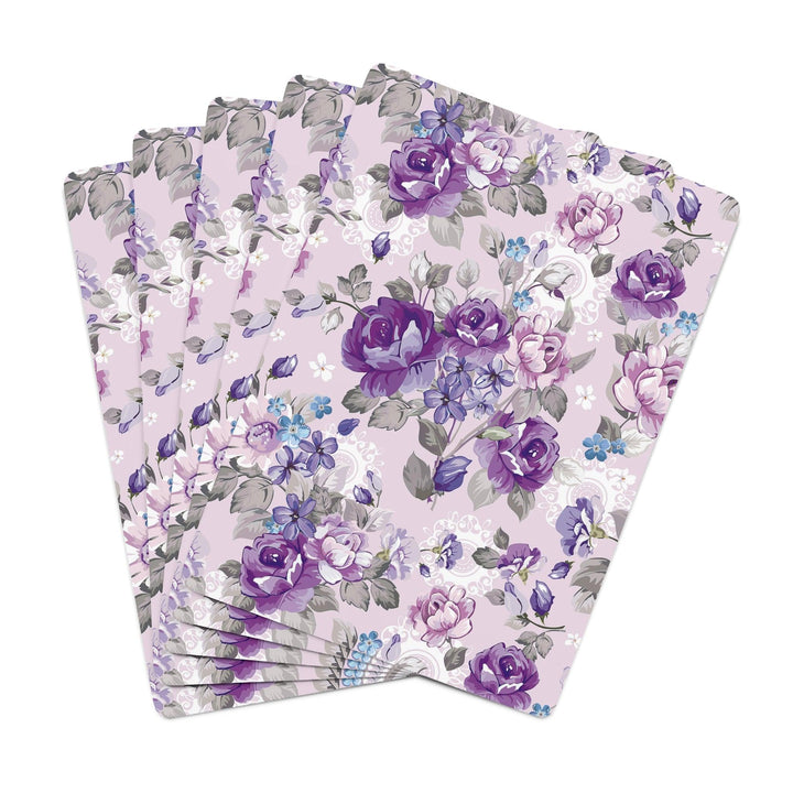 Lisslune | Retro Floral Pattern Playing Cards - Elegant Set for an Enhanced Gaming Experience