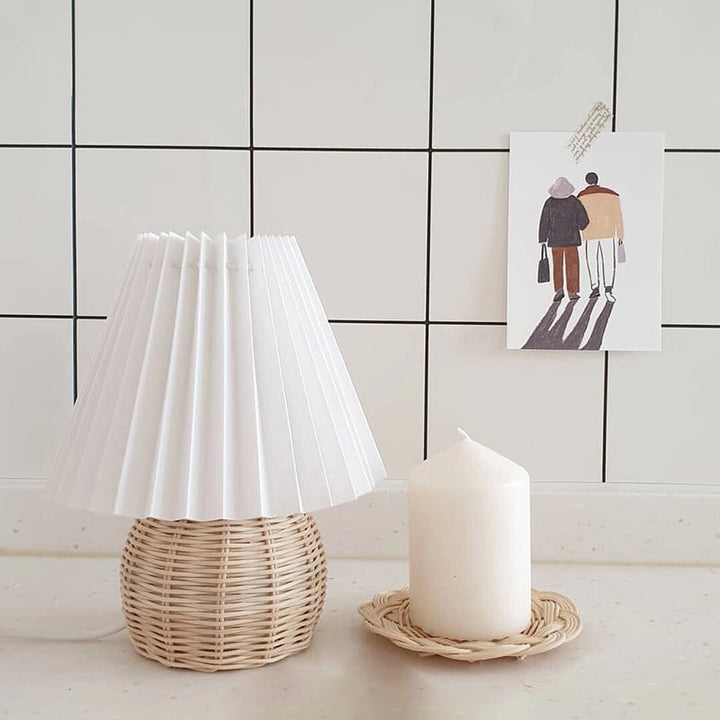 Lisslune | Bambrella - Minimalist Night Lamp made of Rattan