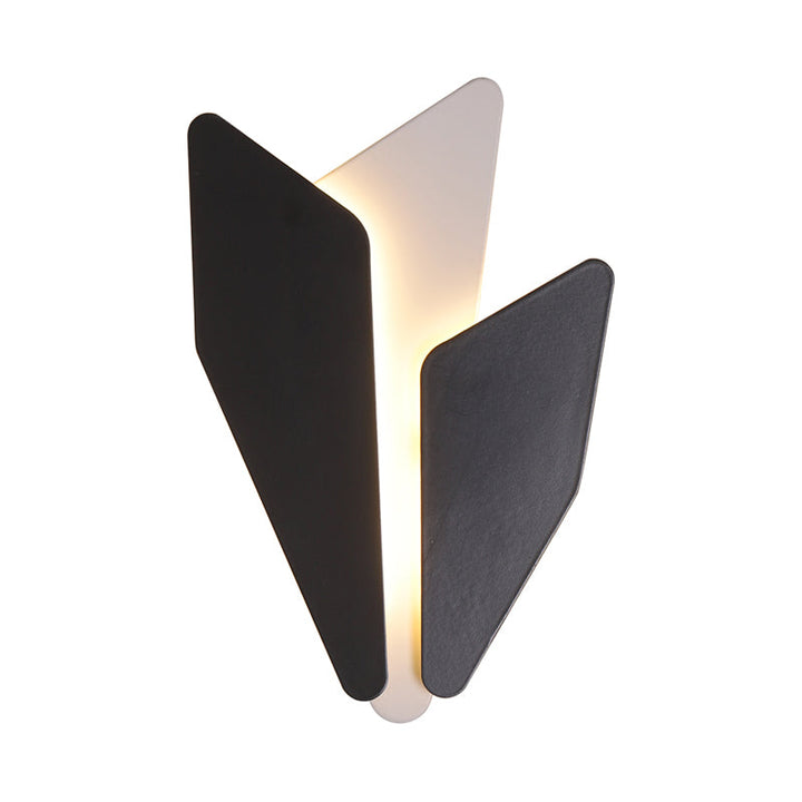Lisslune | Splicing Nightstand Wall Light Sconce Metal LED Contemporary Wall Mount Fixture in Black, Warm/White Light