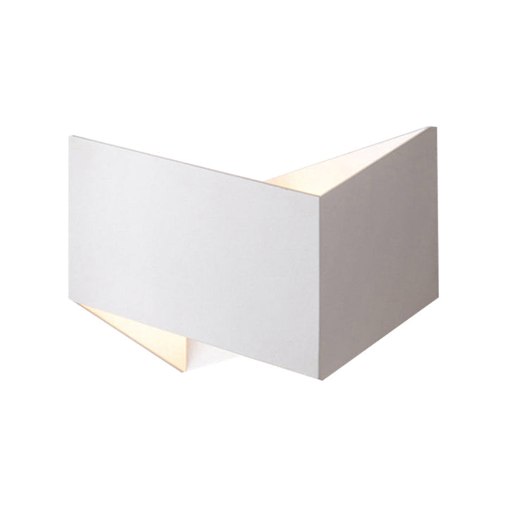 Lisslune | Modern Geometric Wall Lamp Metal LED Stair Lighting Wall Mounted In White/Black