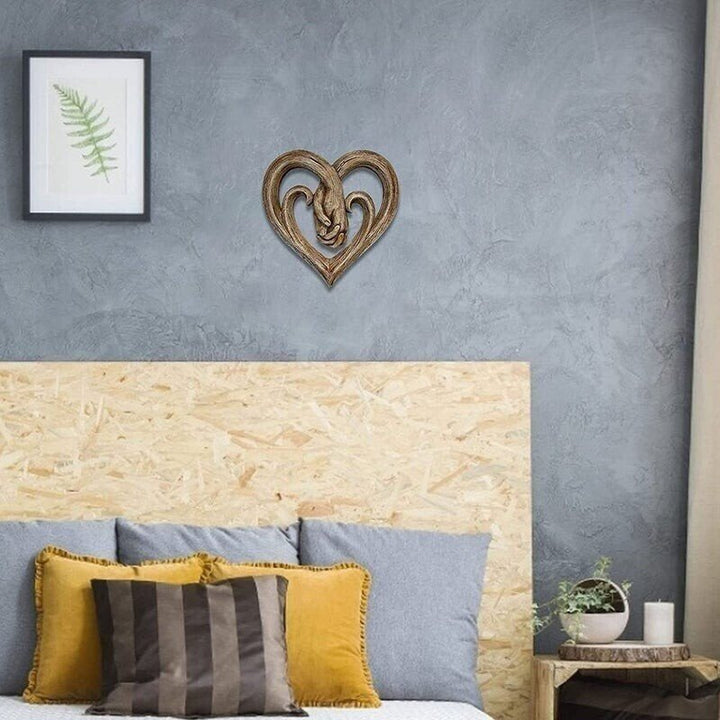 Lisslune | Heart Holding Hands Wall Decor - Forever Love