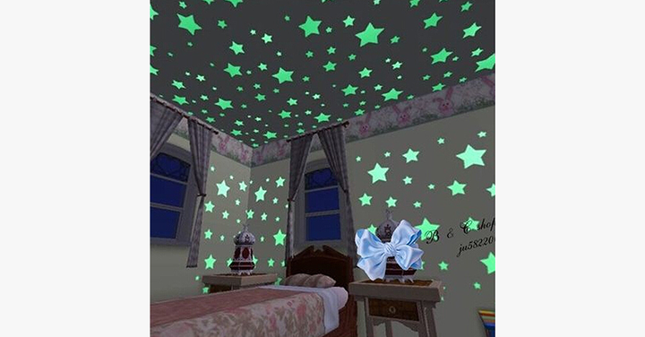 Lisslune | Bright Fluorescent Wall Stickers