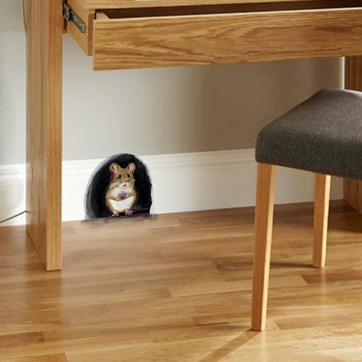 Lisslune | Imaginative Mouse Hole Wall Sticker: Enchant Your Living Space