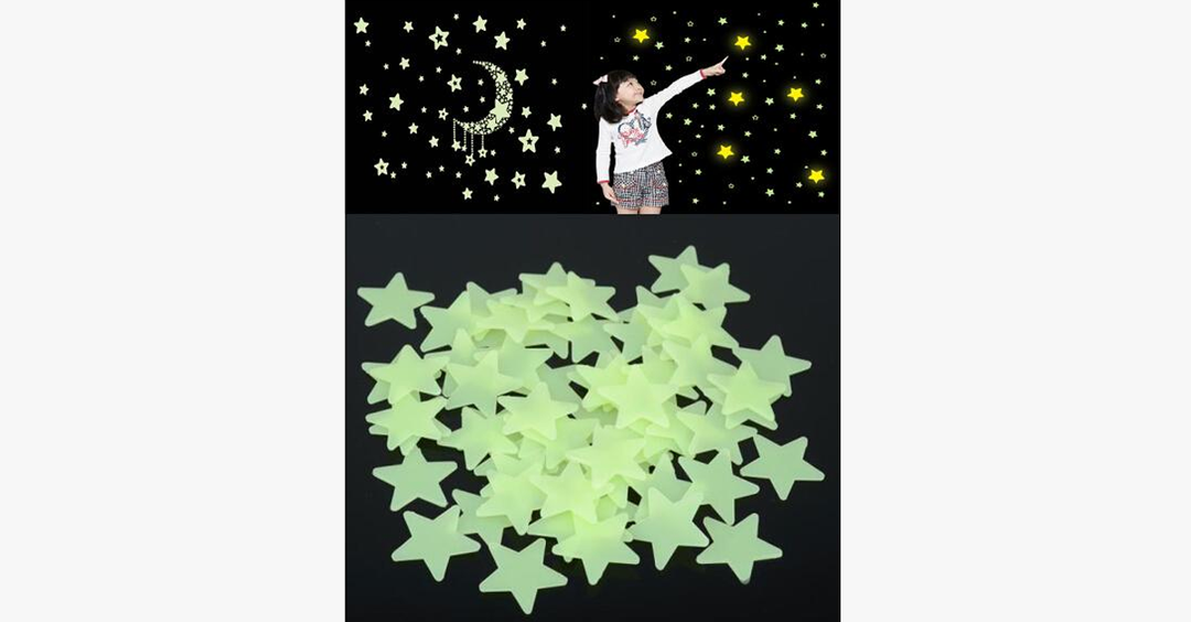 Lisslune | Bright Fluorescent Wall Stickers