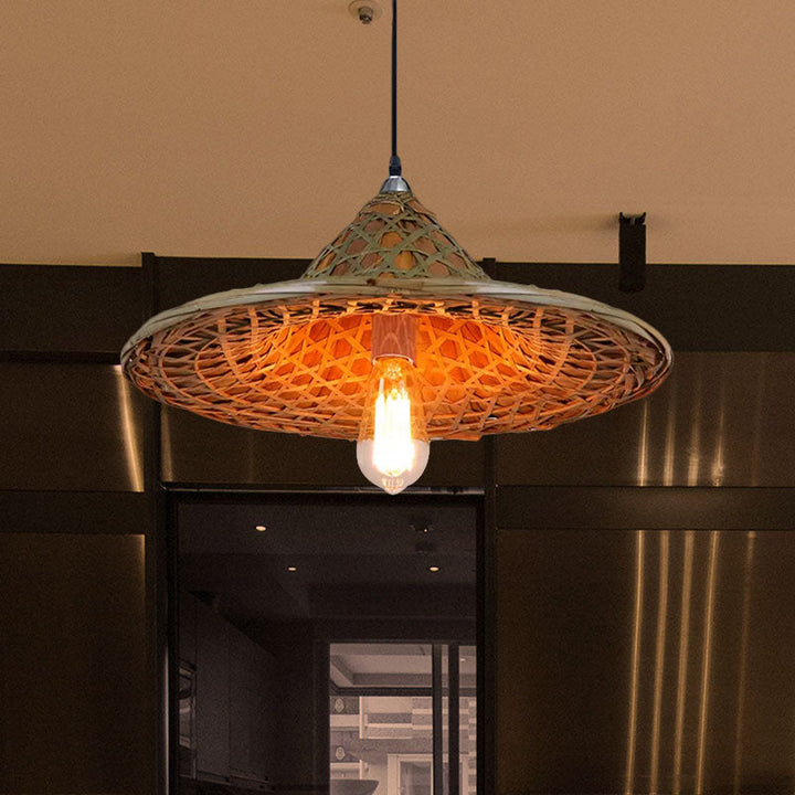 Lisslune | BambooBeam - Pendant light with natural bamboo shade