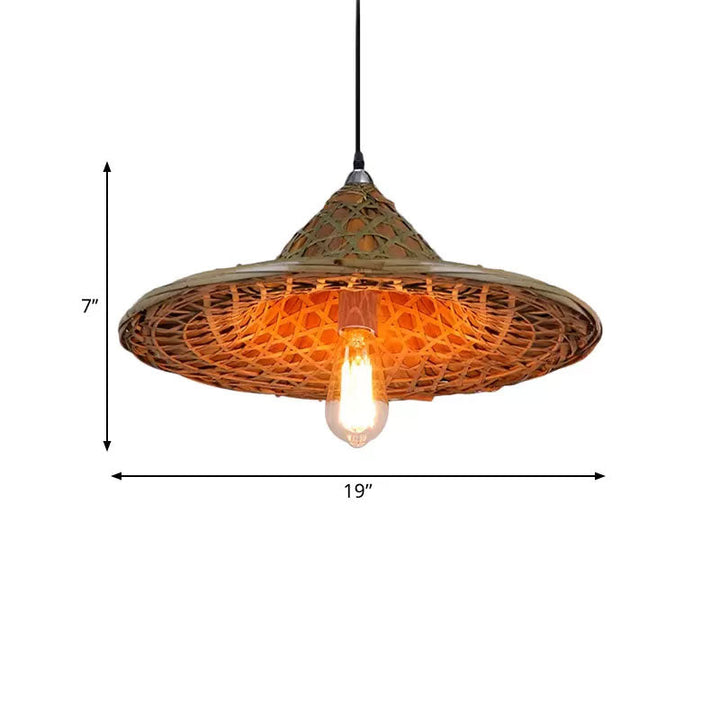 Lisslune | BambooBeam - Pendant light with natural bamboo shade