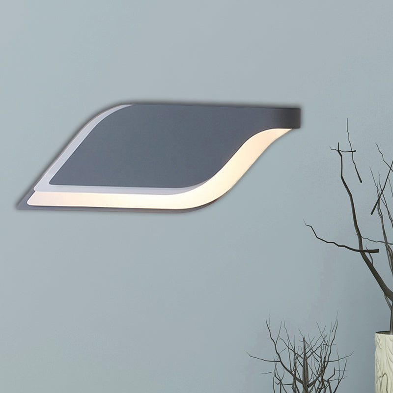 Lisslune | Leaf Wall Lamp Nordic Metal 1 Light Wall Sconce in Yellow/Gray/Green