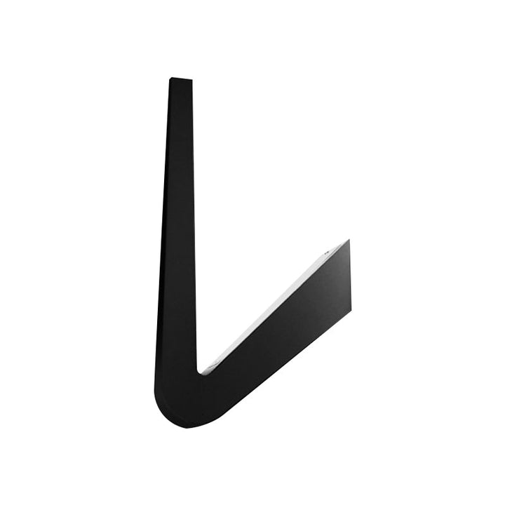 Lisslune | V-shaped wall lighting contemporary style metal LED black/white wall lamp for hallway, warm/white light