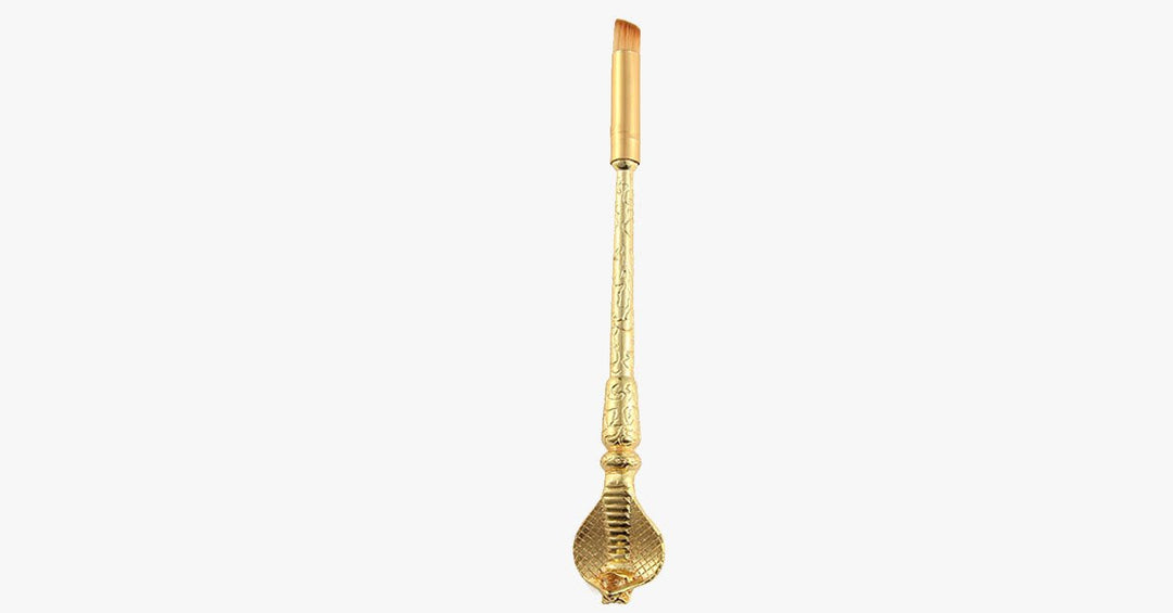 Lisslune | Gold-coated Magic Brush Set with 5 gold-coated eyeshadow brushes - Works wonders on your eyes!
