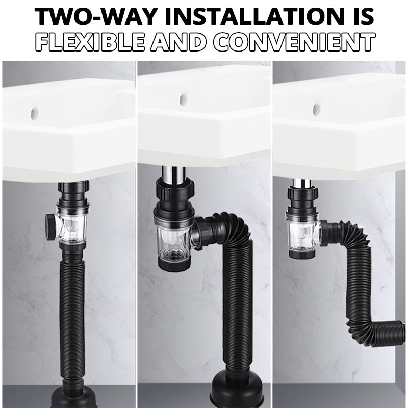 Lisslune | Telescopic drain pipe against odor