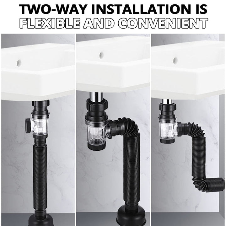 Lisslune | Telescopic drain pipe against odor
