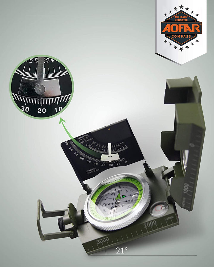 Lisslune | Multifunctional Military Aiming Navigation Compass Compass