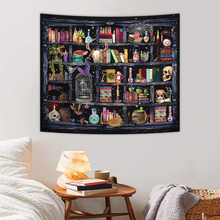Lisslune | Skeleton Horror Halloween Tapestry