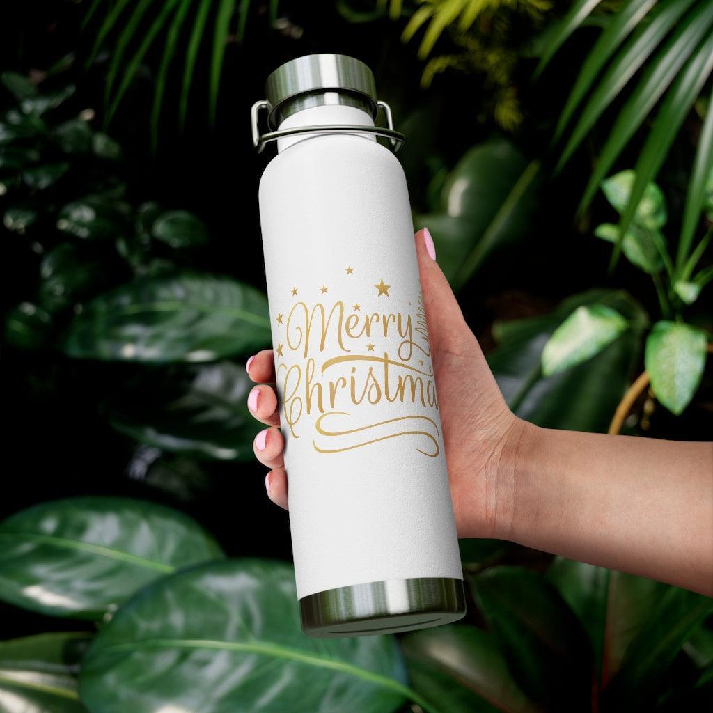 Lisslune | Vacation Joy Vacuum Insulated Stainless Steel Water Bottle - 22 Oz with Wide Neck