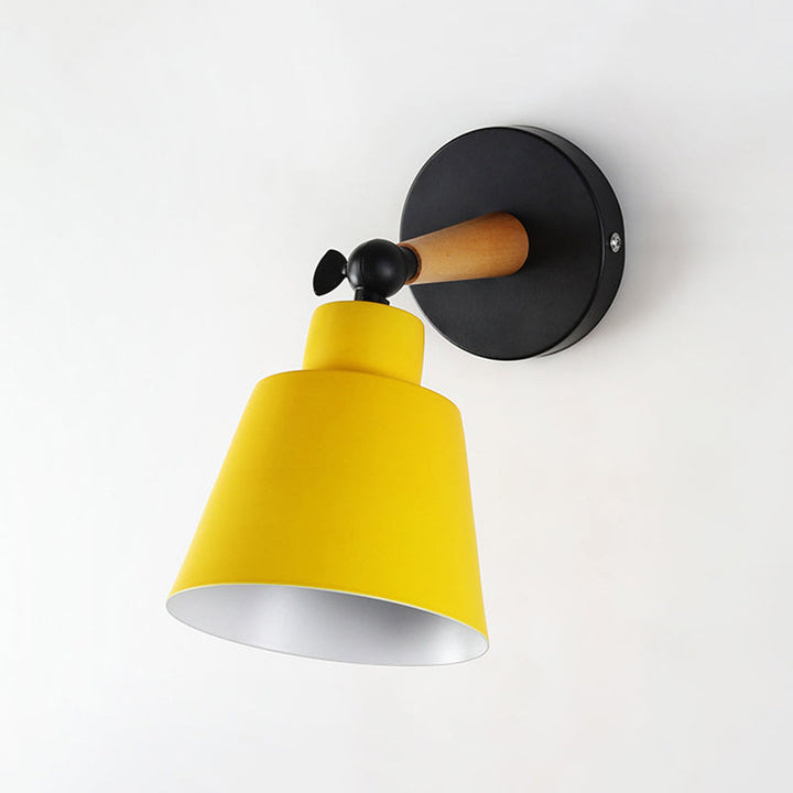 Skørter | Macaron Loft Bucket Wall Light Rotatable Single Head Metal Wall Lamp for Restaurant Hotel