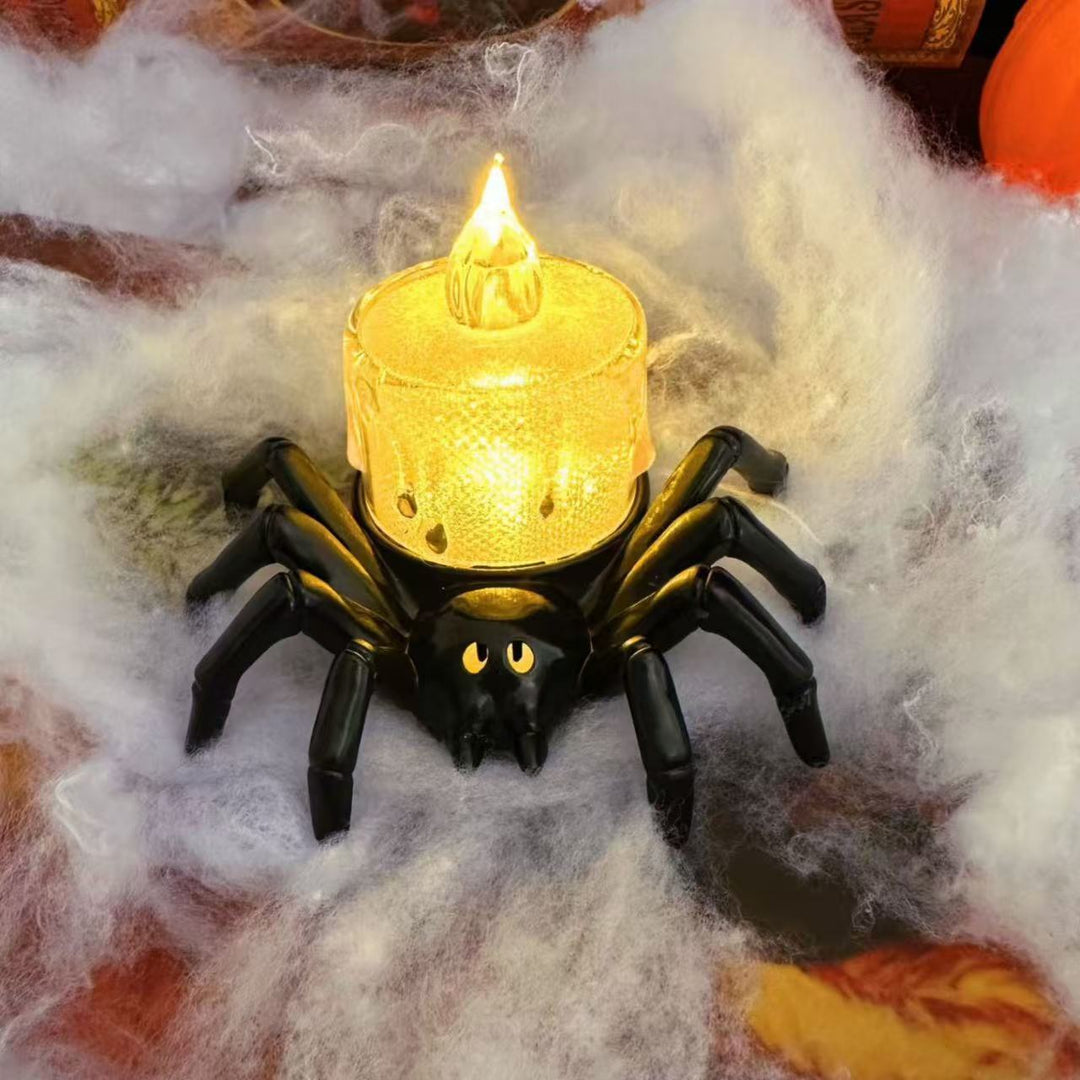 Lisslune | Halloween Decoration – Spiderback Ornament with Candle and Eyeball Designs