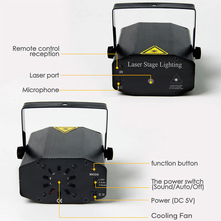 Lisslune | Remote Control Laser Stage Light