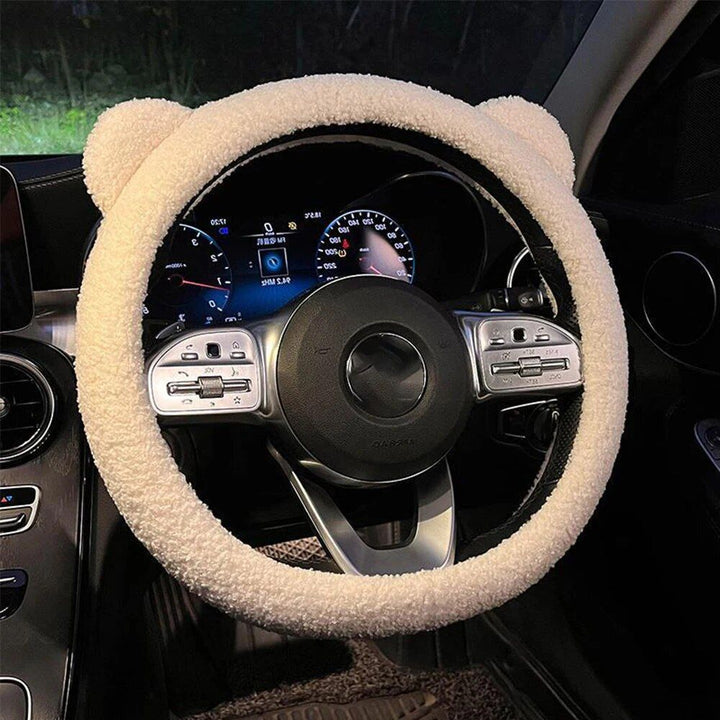 Lisslune | Plush steering wheel cover